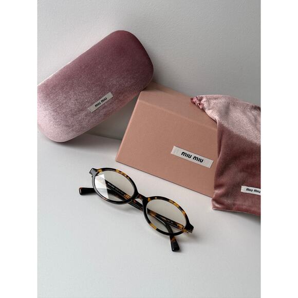 NEW Miu Miu MU04ZSF Brown Bluelight Sunglasses $518